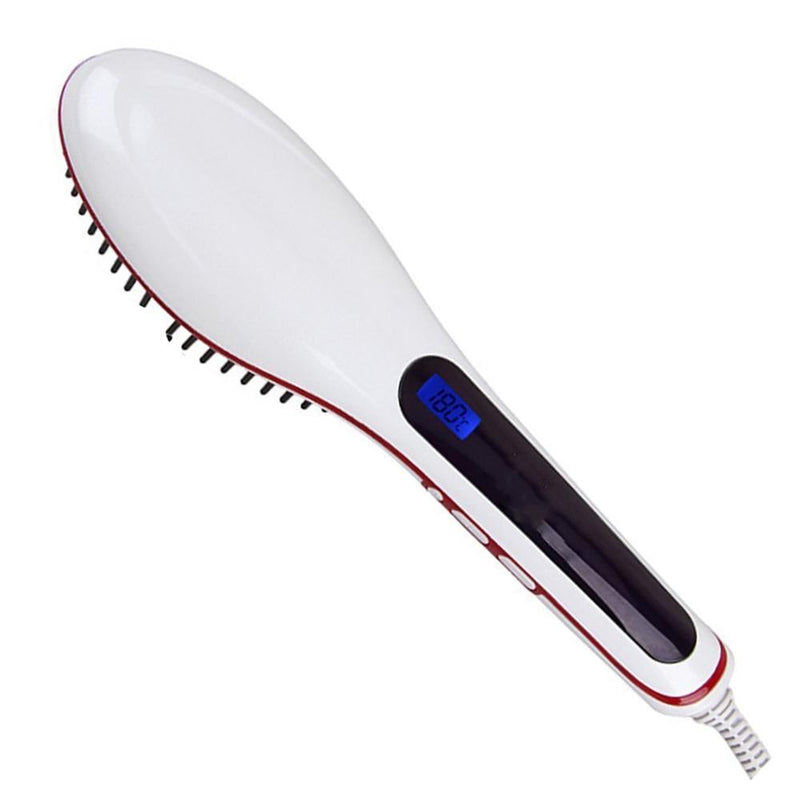 Detangling Hair Straightener Brush - Assorted Colors Beauty & Personal Care White - DailySale