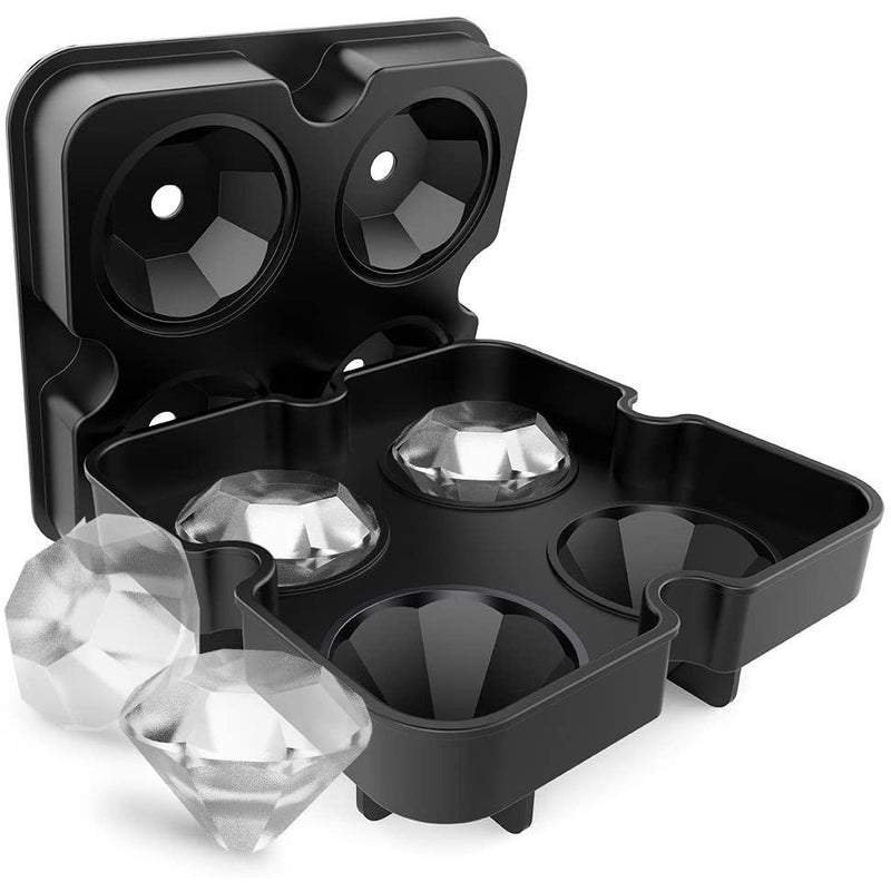Diamond Flexible Silicone Ice Cube Mold Tray Kitchen & Dining - DailySale
