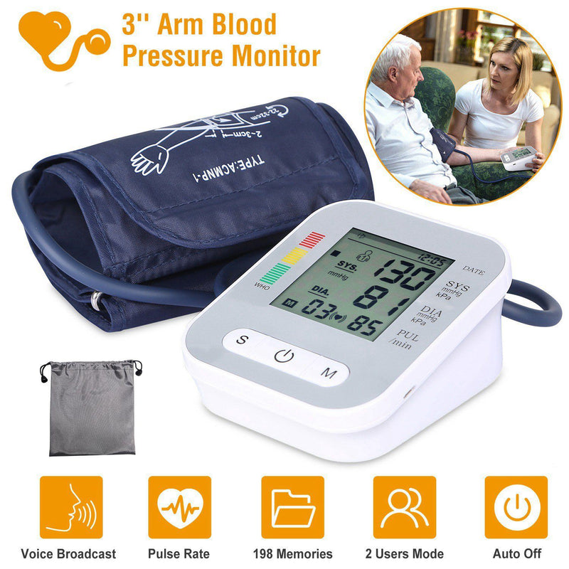 Digital Arm Blood Pressure Monitor Wellness - DailySale
