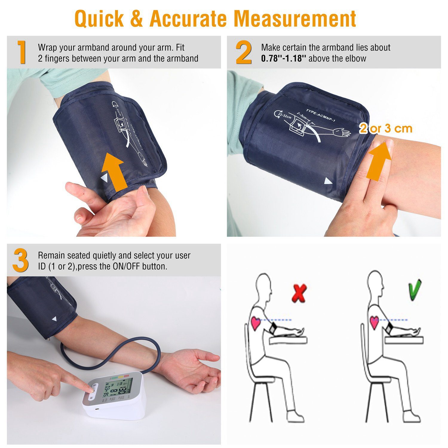 Digital Arm Blood Pressure Monitor Wellness - DailySale