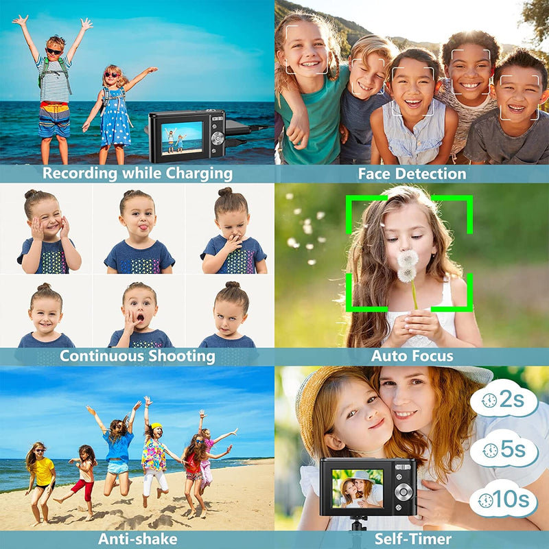 Digital Baby Camera 1080P 48MP with 32GB SD Card Cameras & Drones - DailySale