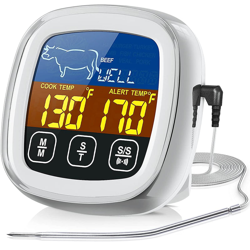 Digital Meat Thermometer for Cooking Kitchen Tools & Gadgets White - DailySale