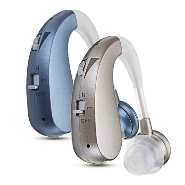 Digital Rechargeable Hearing Aids Acousticon Amplifier Audiphone Behind Ear Sound Headphones & Audio - DailySale