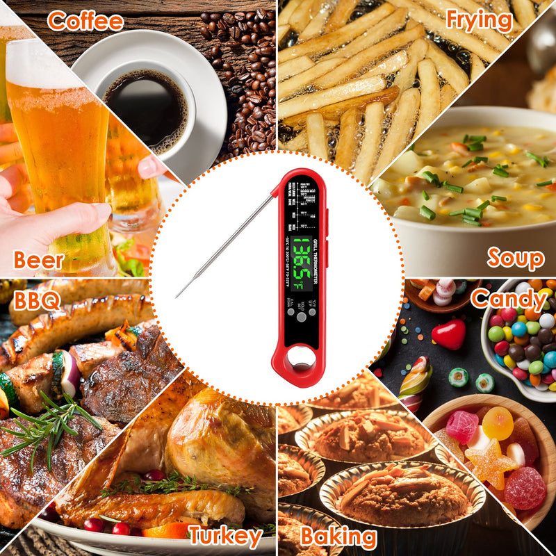 Kitchen Digital Needle Oil Thermometer Meat Fried Cooking Food BBQ