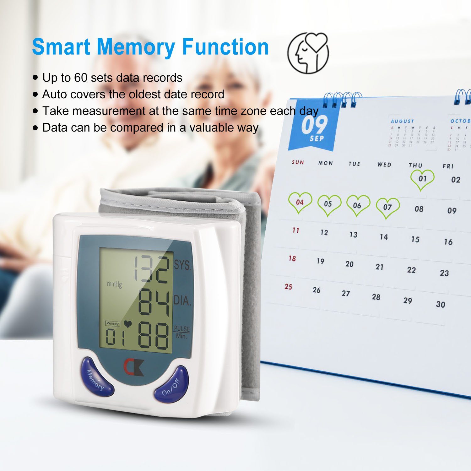 Digital Wrist Blood Pressure Monitor Wellness - DailySale