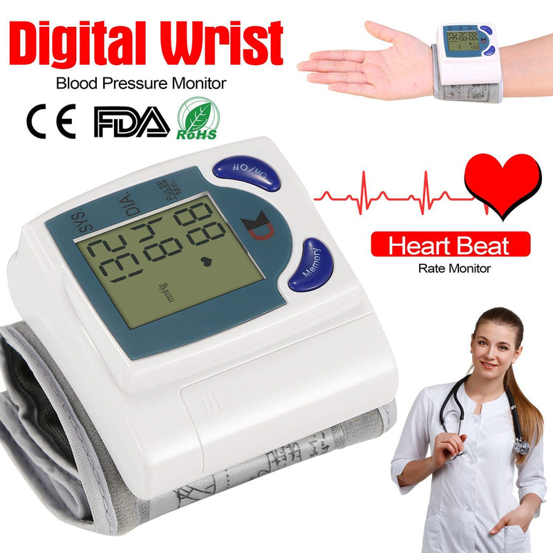 Digital Wrist Blood Pressure Monitor Wellness - DailySale