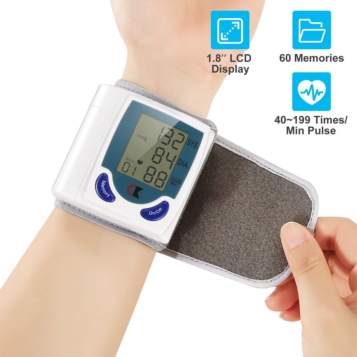 Digital Wrist Blood Pressure Monitor Wellness - DailySale