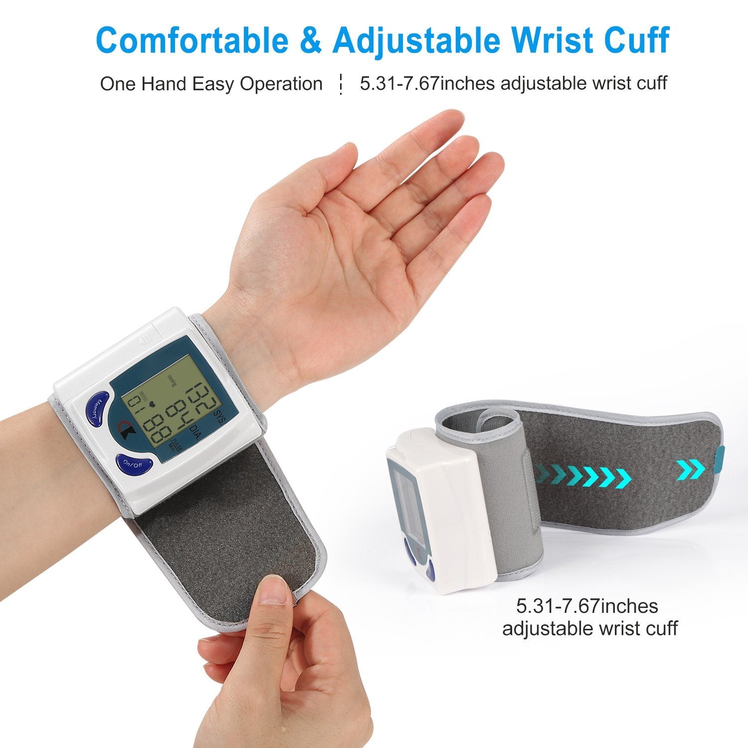 Digital Wrist Blood Pressure Monitor Wellness - DailySale