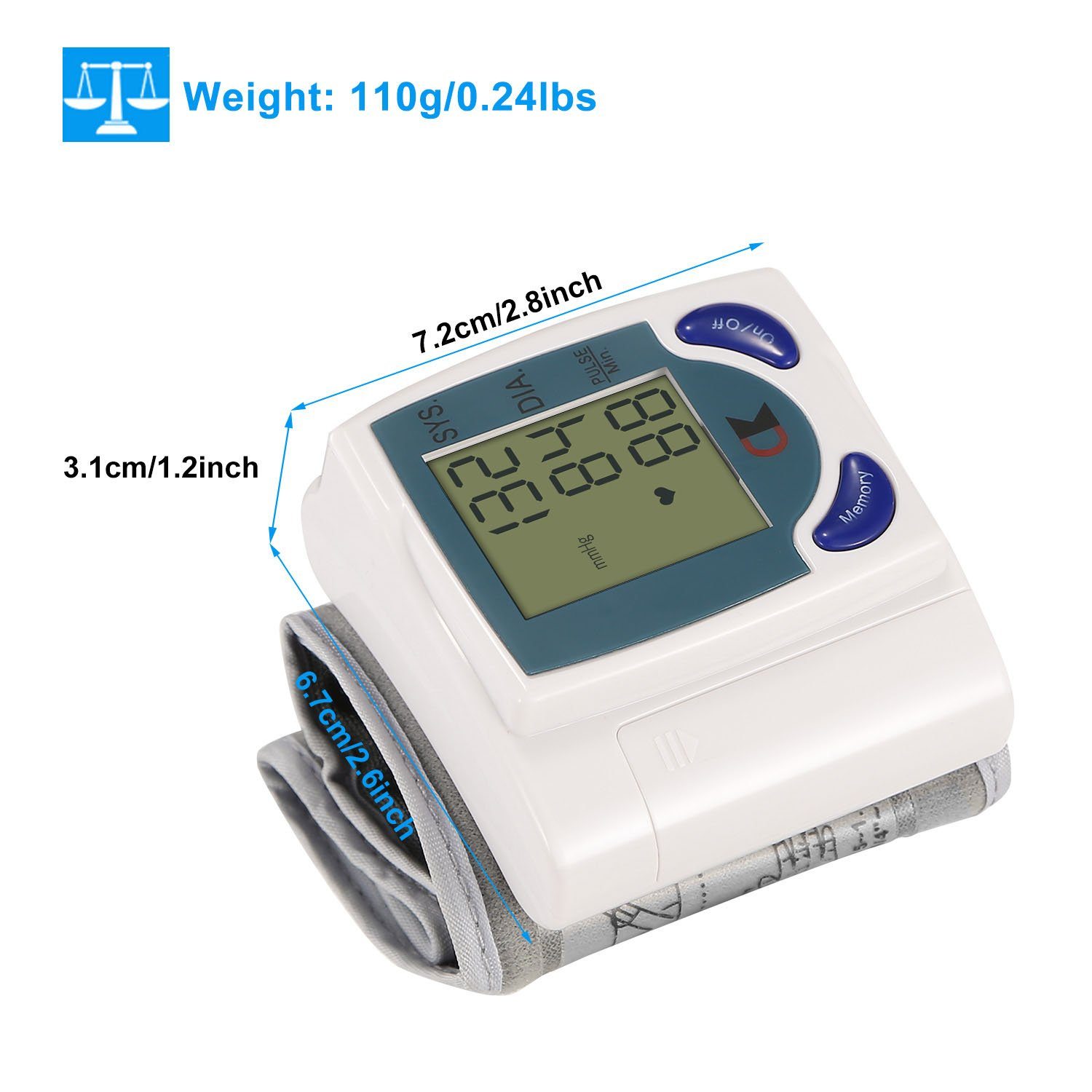 Digital Wrist Blood Pressure Monitor Wellness - DailySale