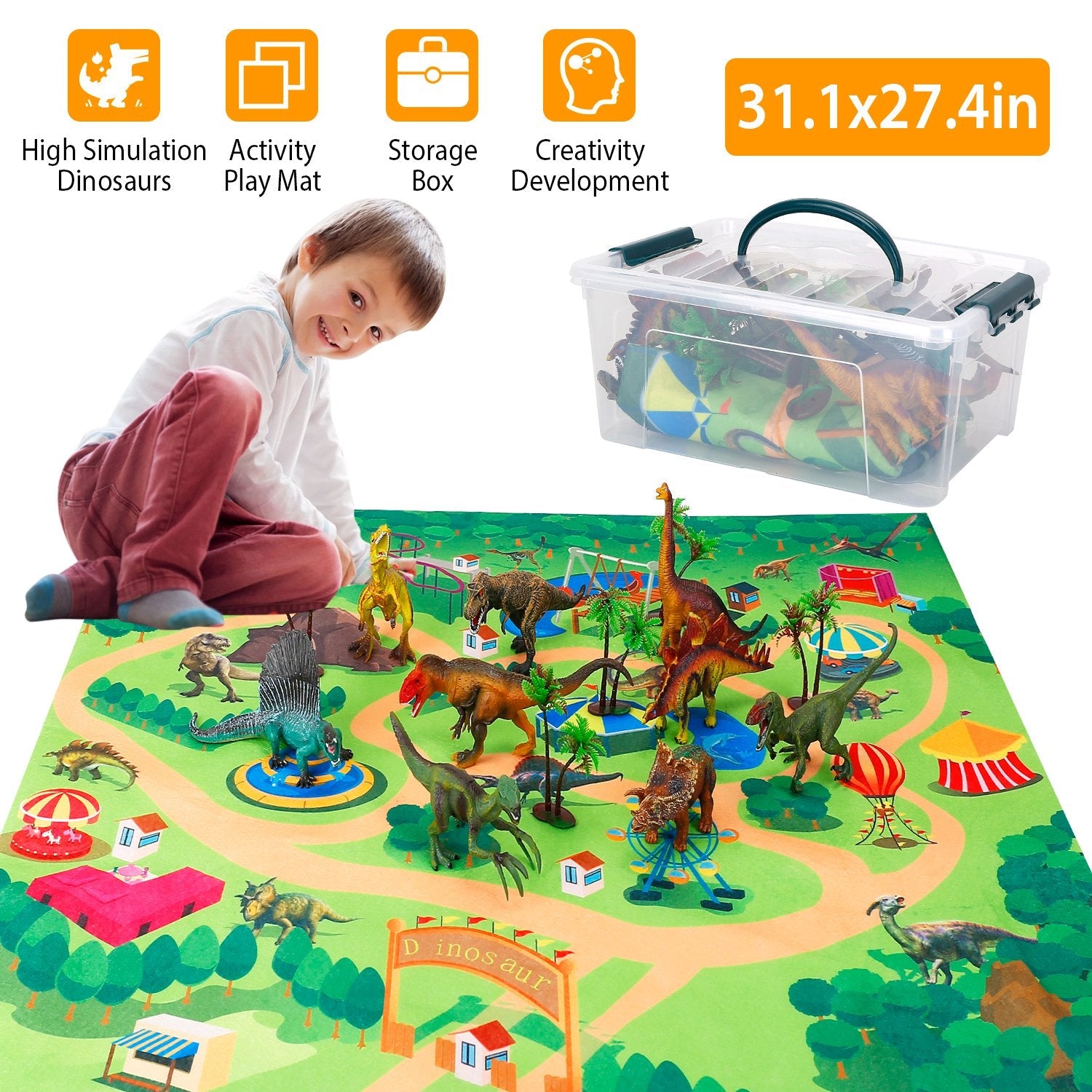 Dinosaur Figure Play Set Toys & Games - DailySale