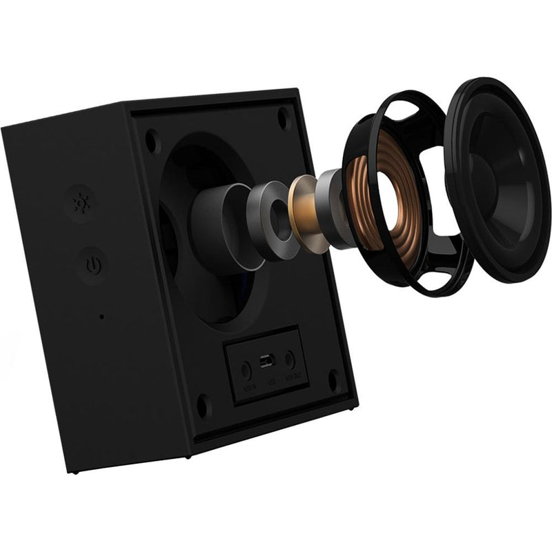 Divoom Timebox Mini Intelligent LED Light Bluetooth Speaker & Alarm w/App-Controlled Headphones & Audio - DailySale