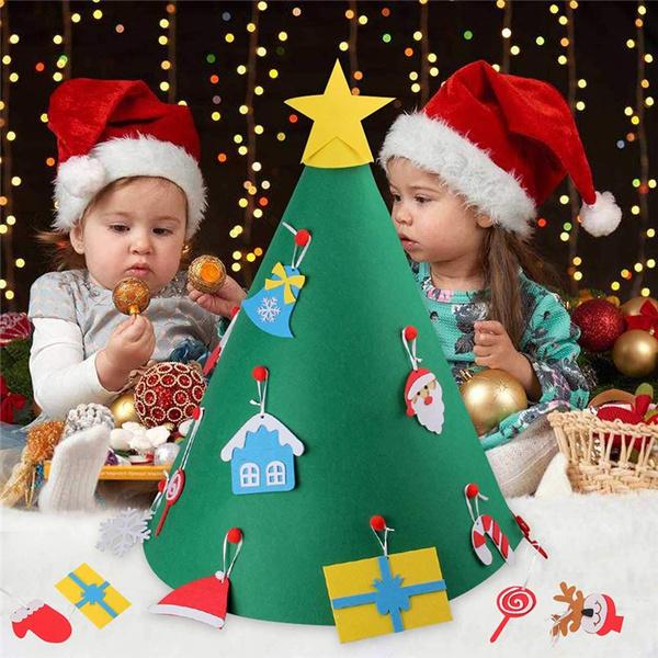 DIY 3D Felt Christmas Tree Upgraded Toddler Christmas Tree Holiday Decor & Apparel - DailySale
