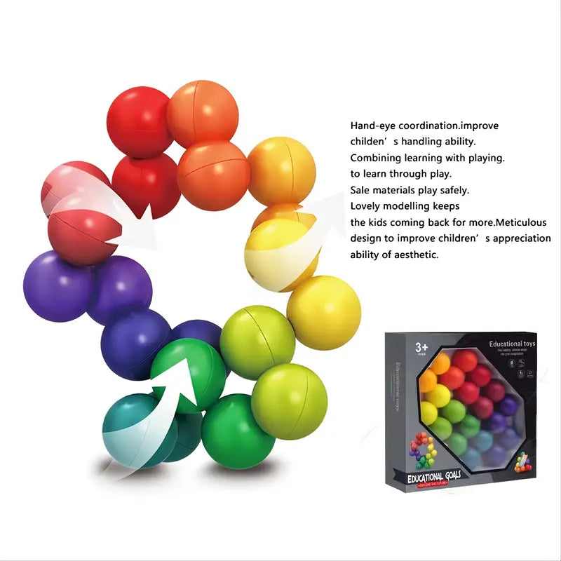 DIY Deformable Decompression Ball Puzzle Toys & Games - DailySale