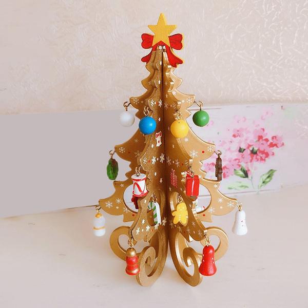 DIY Stereo Wooden Christmas Tree - Christmas Decoration Ornaments