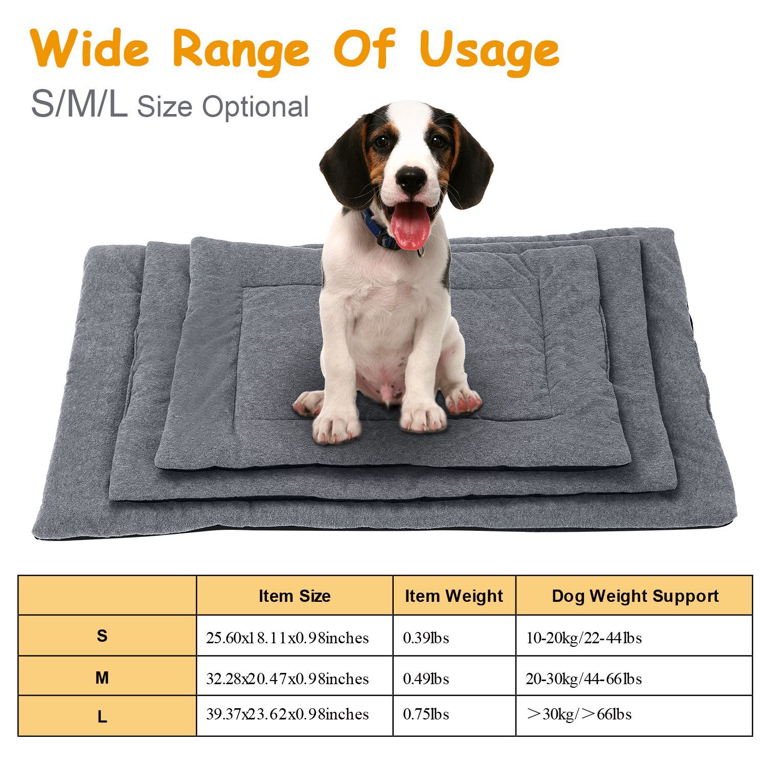 Dog Bed Mat Comfortable Fleece Reversible Pad Pet Supplies - DailySale