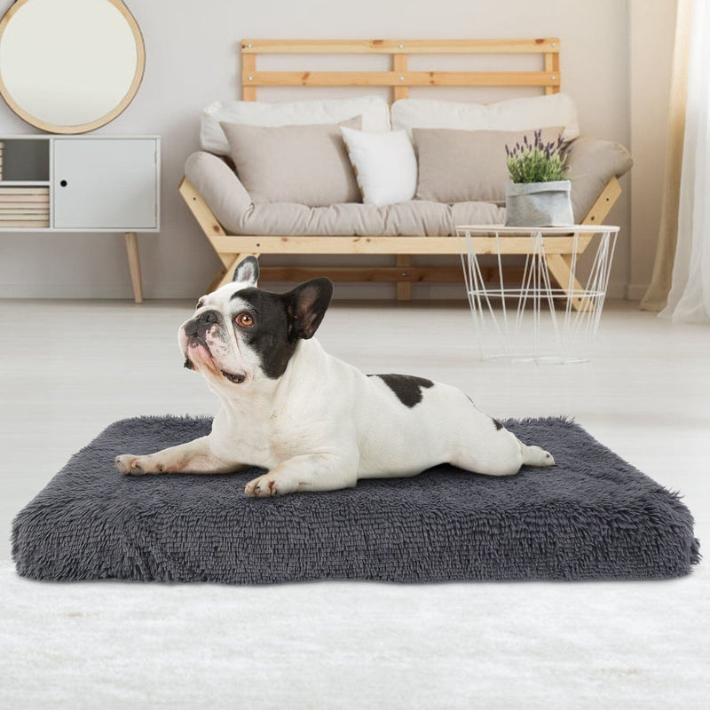 Dog Bed Soft Plush Cushion Cozy Warm Pet Crate Mat Dog Carpet