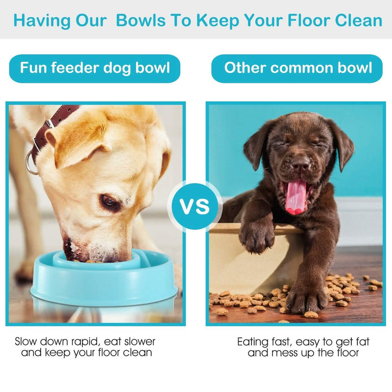 Dog Cat Slow Feeder Bowl Pet Supplies - DailySale