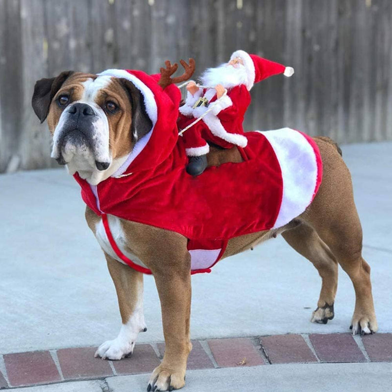Dog Costume Christmas Pet Clothes Holiday Decor & Apparel S - DailySale