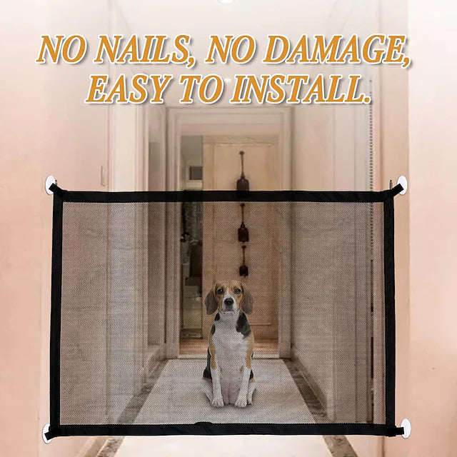 Dog Gate Clever Mesh Dog Fence Pet Supplies - DailySale