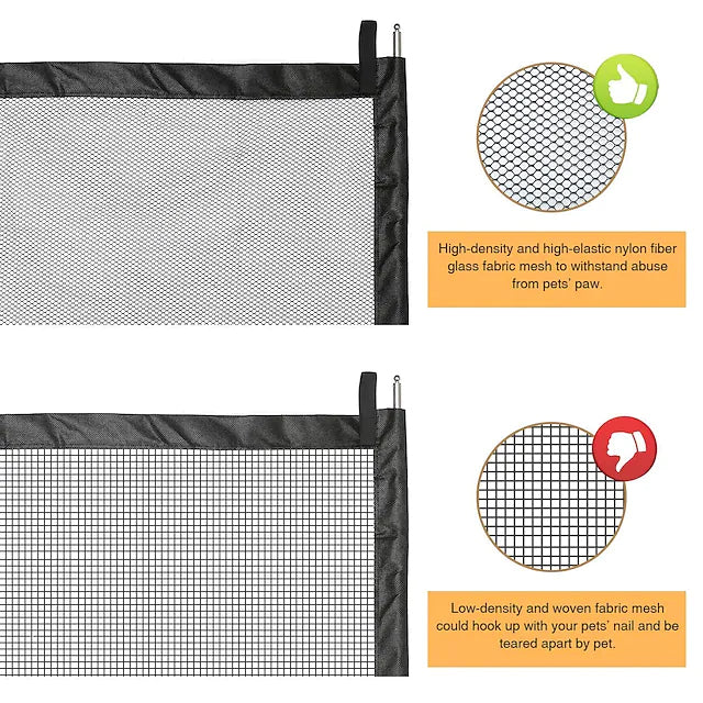 Dog Gate Clever Mesh Dog Fence Pet Supplies - DailySale