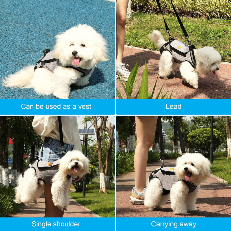 Dog Lift Harness Adjustable Pet Sling Bag Assist Aged Disabled Dogs Small Pet Supplies - DailySale