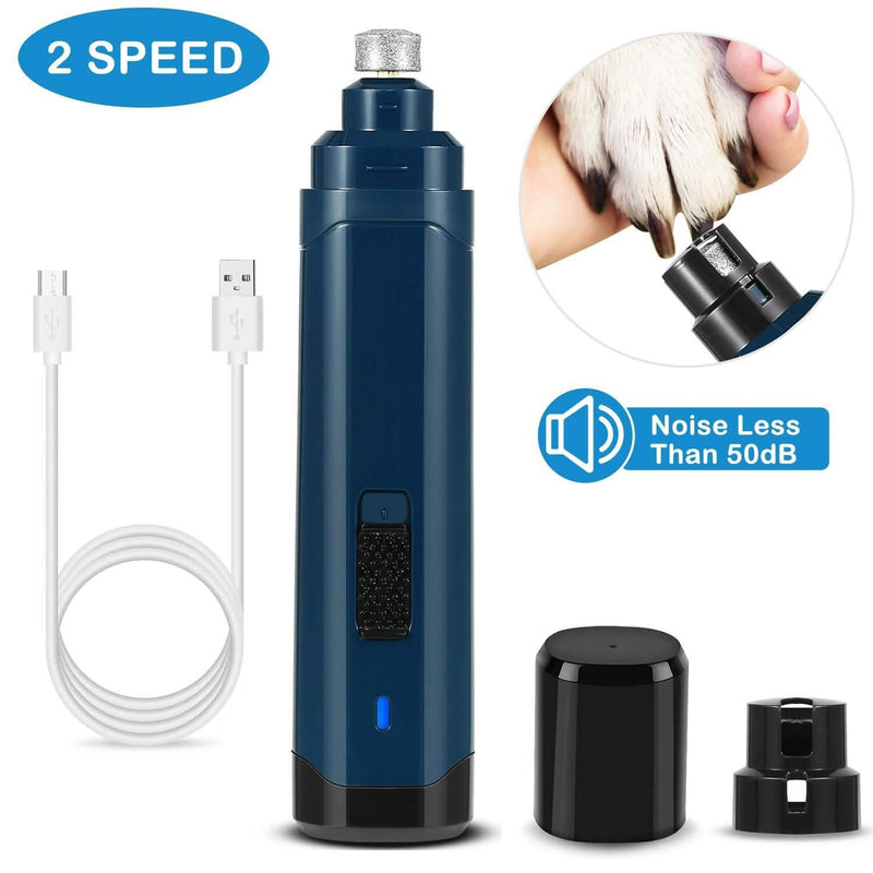 Dog Nail Grinder 2 Speeds Quiet USB Rechargeable Pet Supplies - DailySale