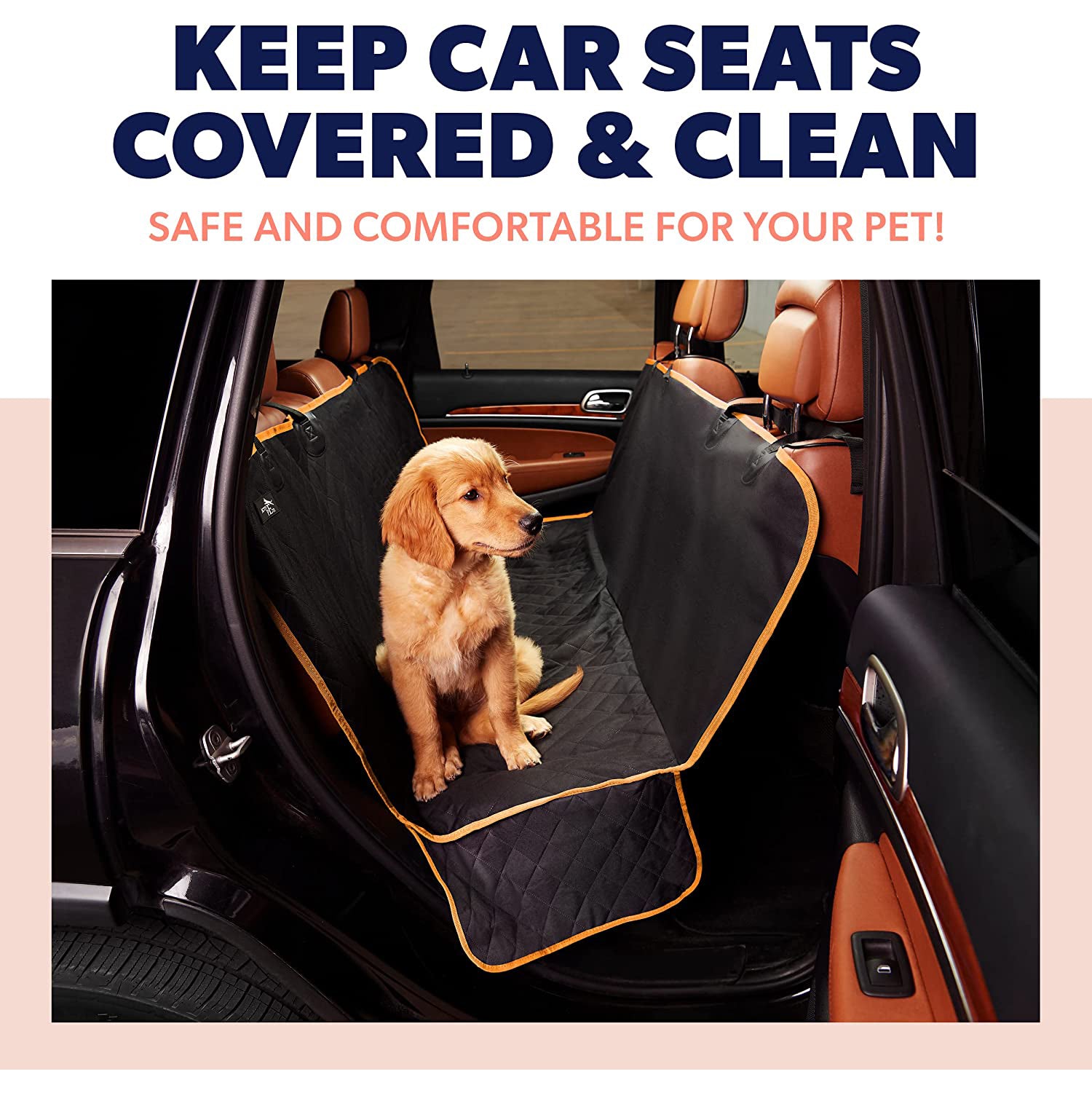 Dog Rear Seat Cover Protector Waterproof Anti-Scratch Anti-Slip Hammock Automotive - DailySale