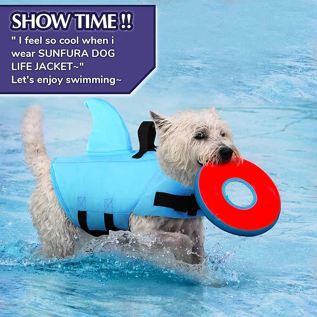 Dog Swimsuit with Shark Fin Pet Supplies - DailySale
