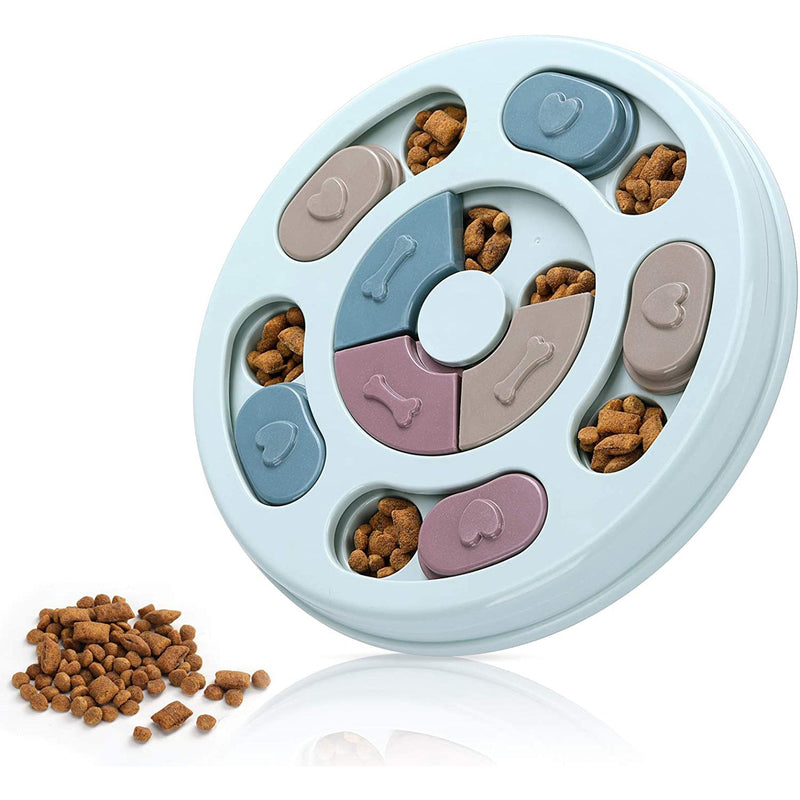 Dogs Food Puzzle Feeder Toys for IQ Training and Mental Enrichment Pet Supplies Blue - DailySale