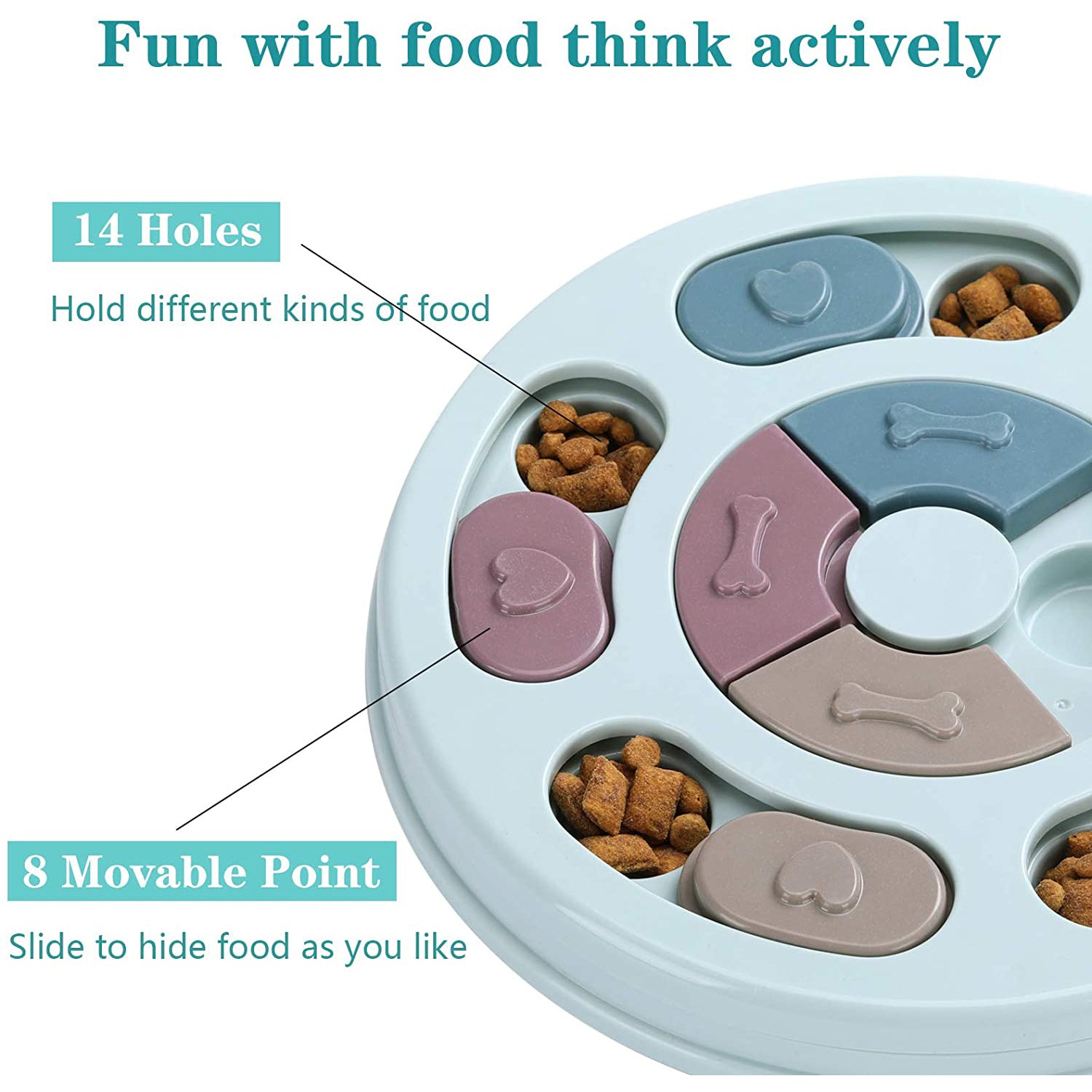 Dogs Food Puzzle Feeder Toys for IQ Training and Mental Enrichment Pet Supplies - DailySale