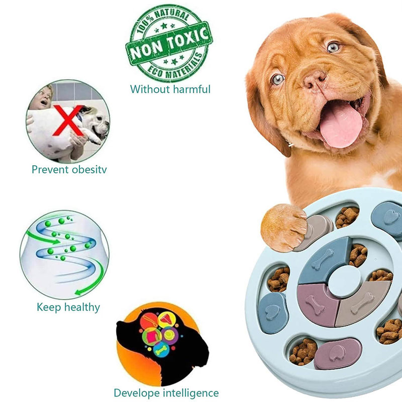 Dogs Food Puzzle Feeder Toys for IQ Training and Mental Enrichment Pet Supplies - DailySale