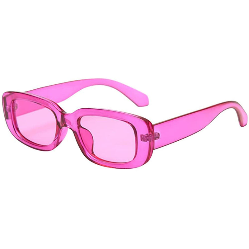 Dollger Retro Fashion Rectangular Sunglasses Women's Shoes & Accessories Purple - DailySale