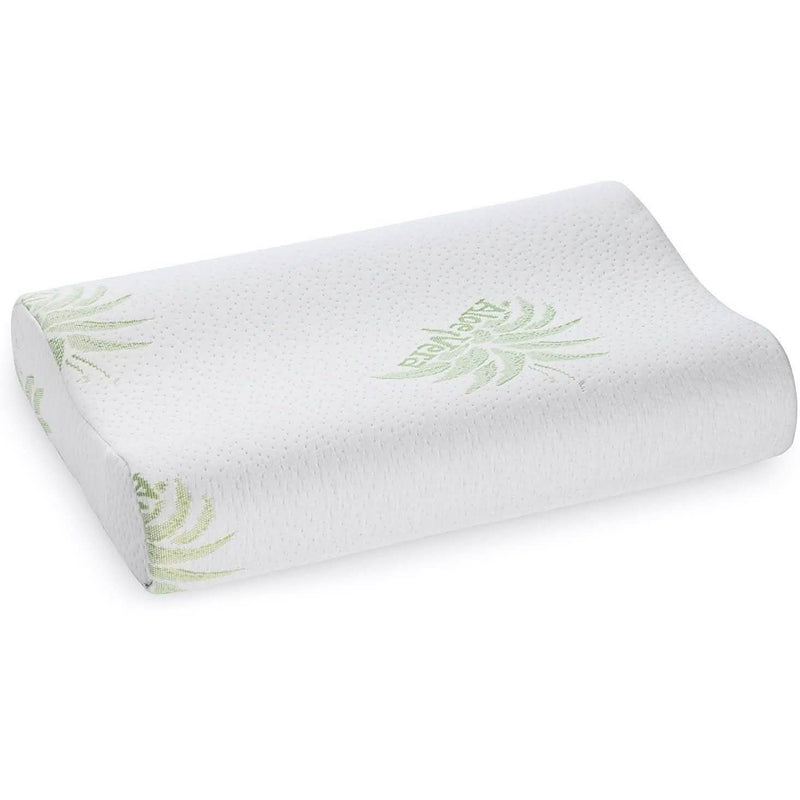 Dormire Contour Memory Foam Pillow with Removable Bamboo Soft Pillow Case Bedding - DailySale