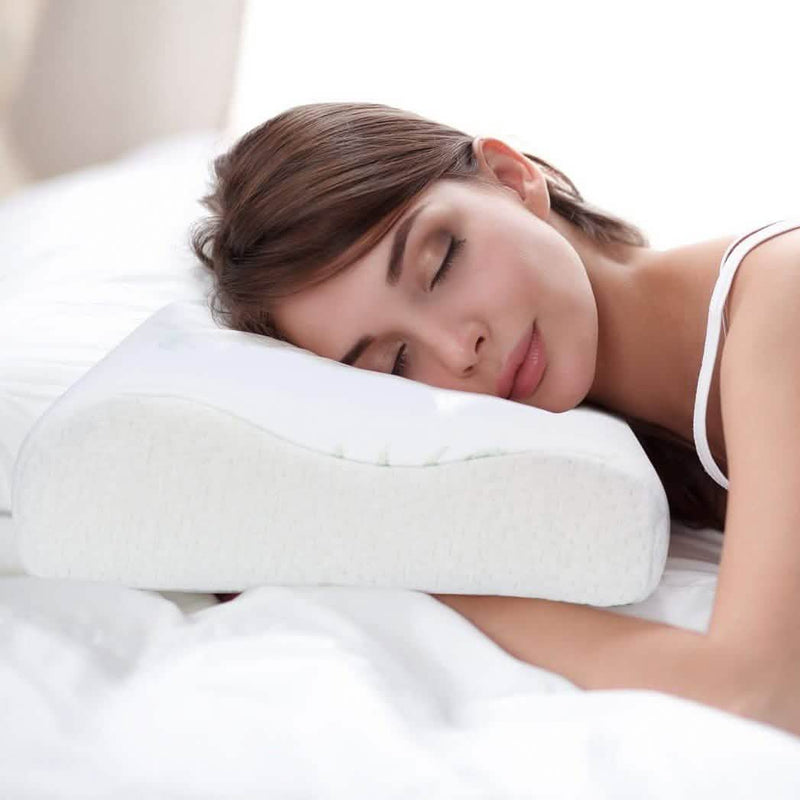 Dormire Contour Memory Foam Pillow with Removable Bamboo Soft Pillow Case Bedding - DailySale