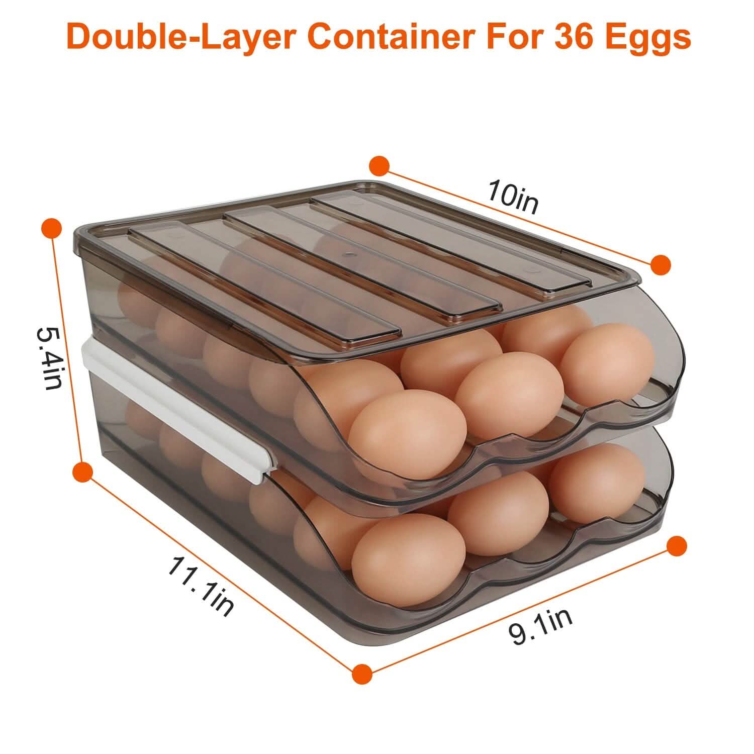 Double Layer Egg Storage for Refrigerator Kitchen Storage - DailySale