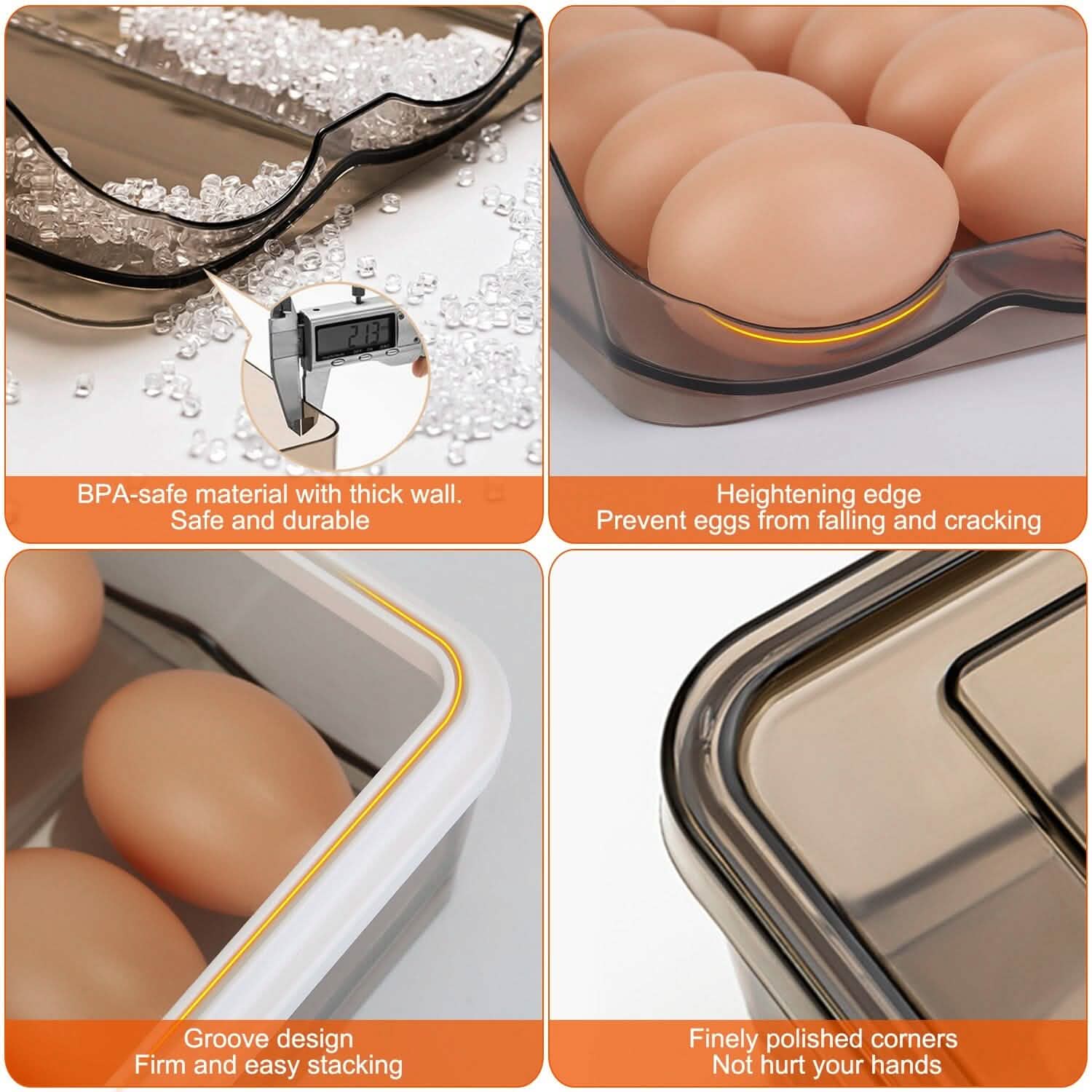 Double Layer Egg Storage for Refrigerator Kitchen Storage - DailySale