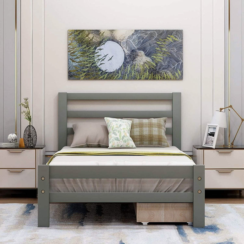 Double Platform Bed with Two Storage Drawers Furniture & Decor - DailySale