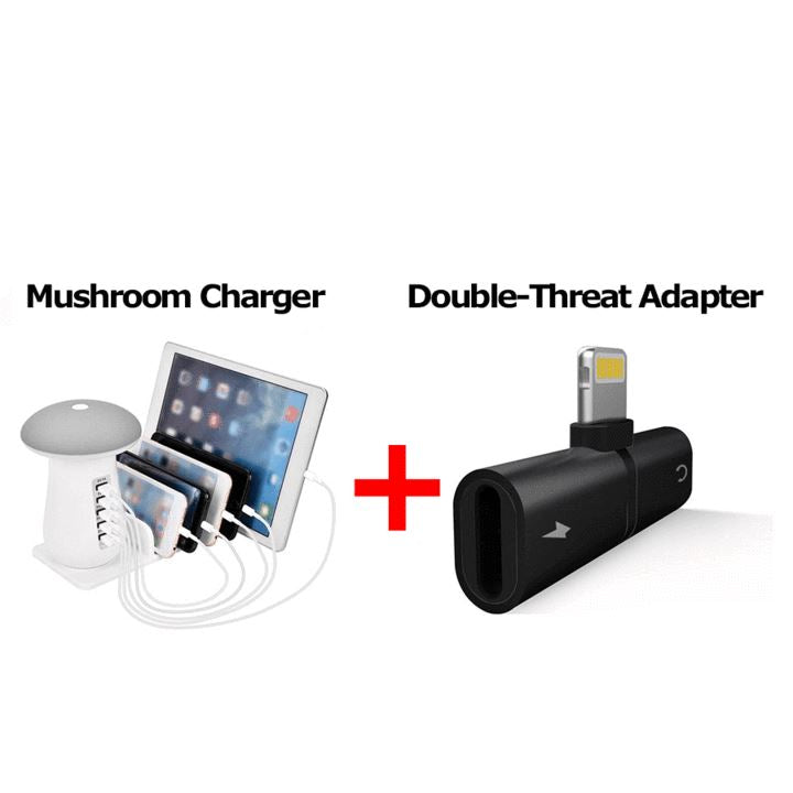 Double-Threat Adapter Mobile Accessories - DailySale
