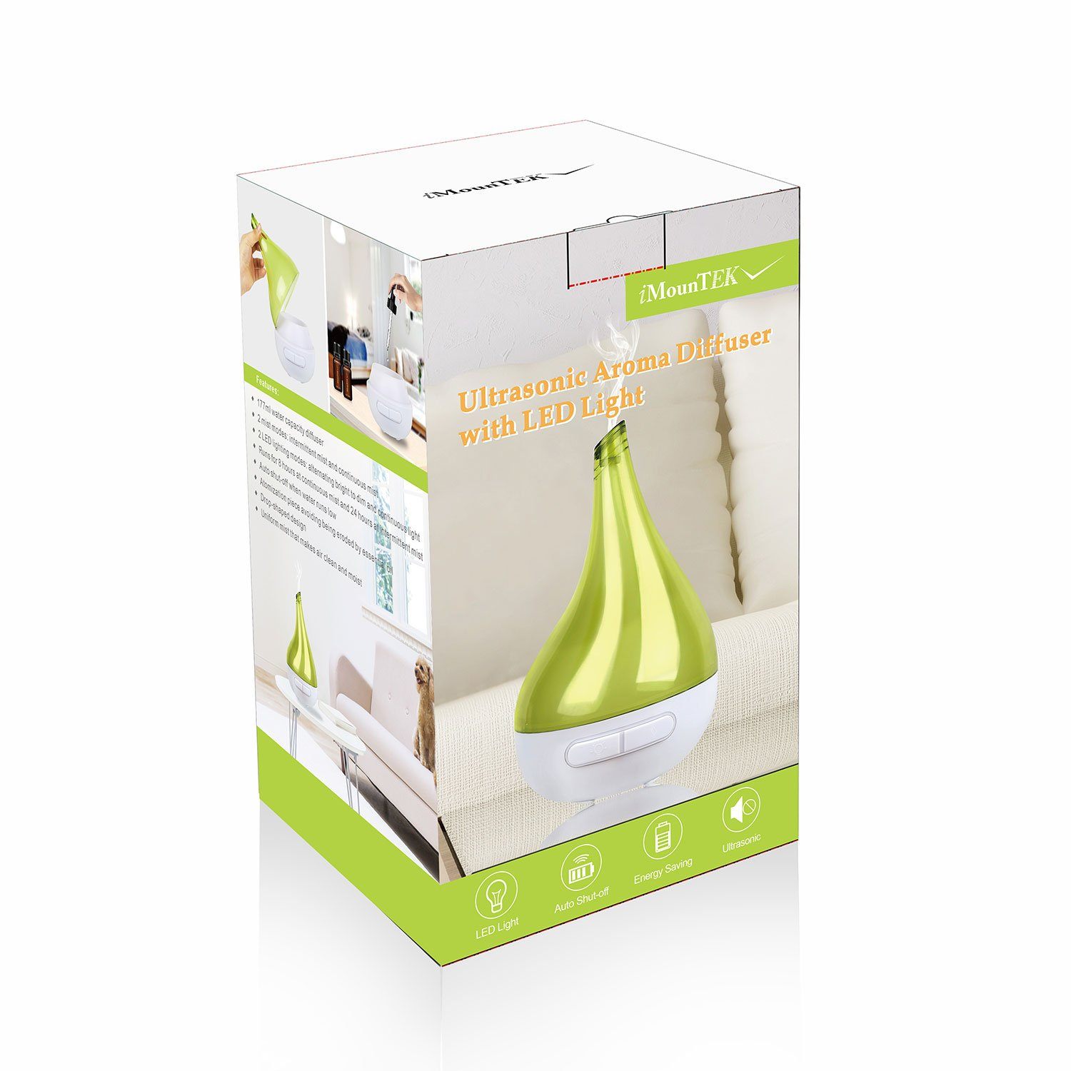 Drop-Shaped Cool Mist Humidifier Wellness - DailySale