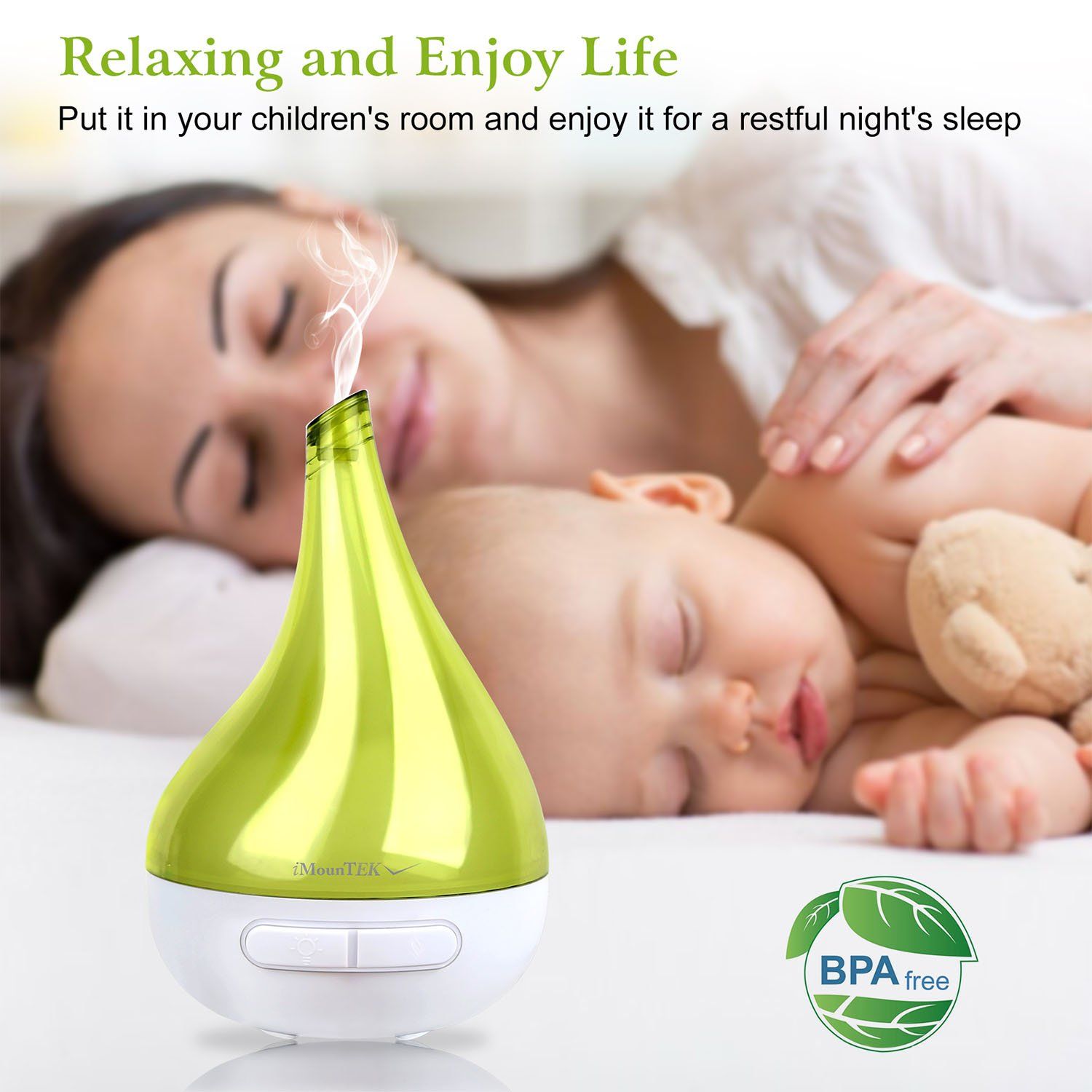 Drop-Shaped Cool Mist Humidifier Wellness - DailySale