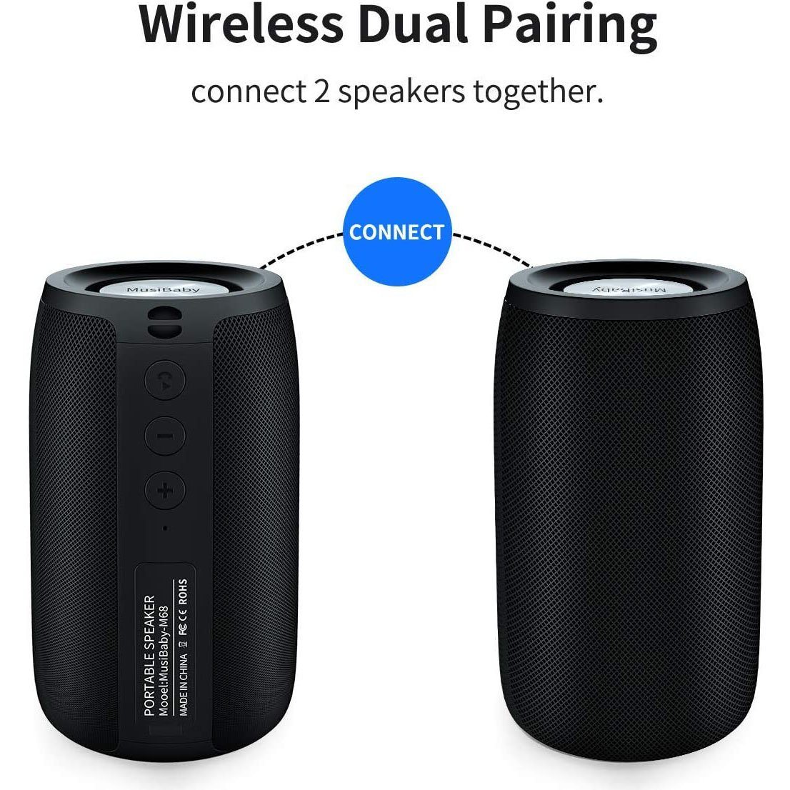 Dual Pairing Bluetooth 5.0 Speaker Speakers - DailySale