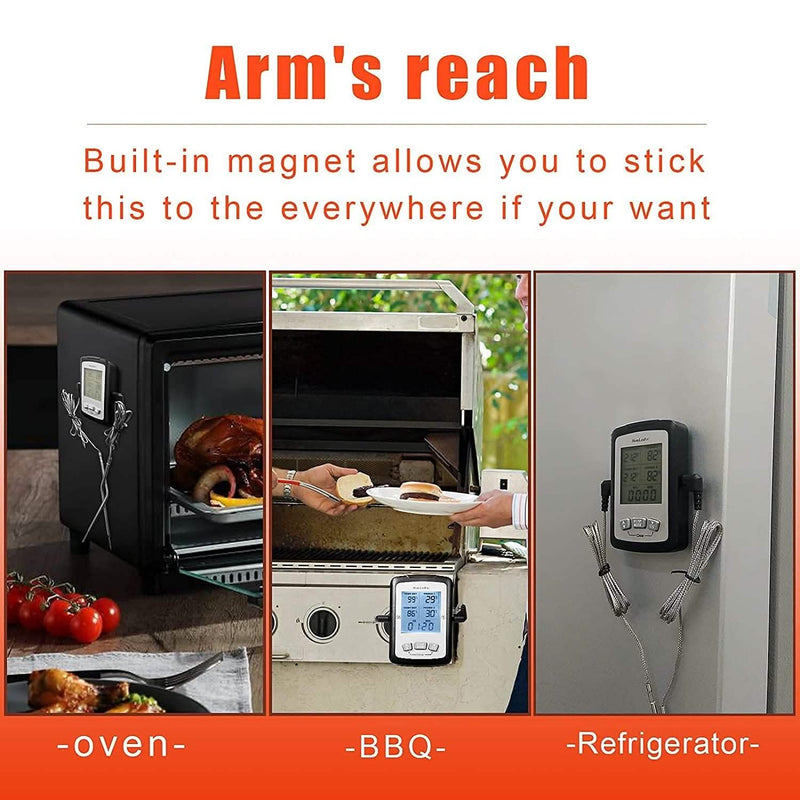 Dual Probe Digital Instant Read Food Thermometer Kitchen Tools & Gadgets - DailySale