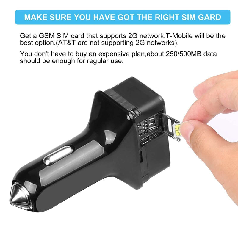 Dual USB Car Charge GPS Tracker GSM SIM Realtime GPRS Vehicle Tracking Security Automotive - DailySale