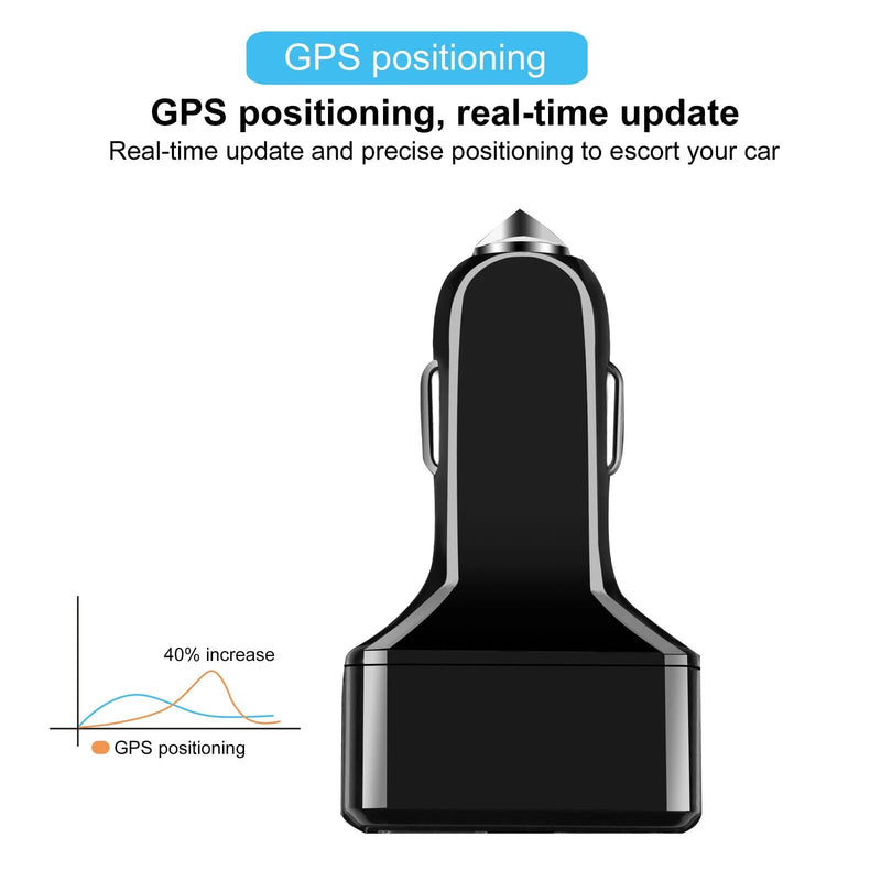 Dual USB Car Charge GPS Tracker GSM SIM Realtime GPRS Vehicle Tracking Security Automotive - DailySale