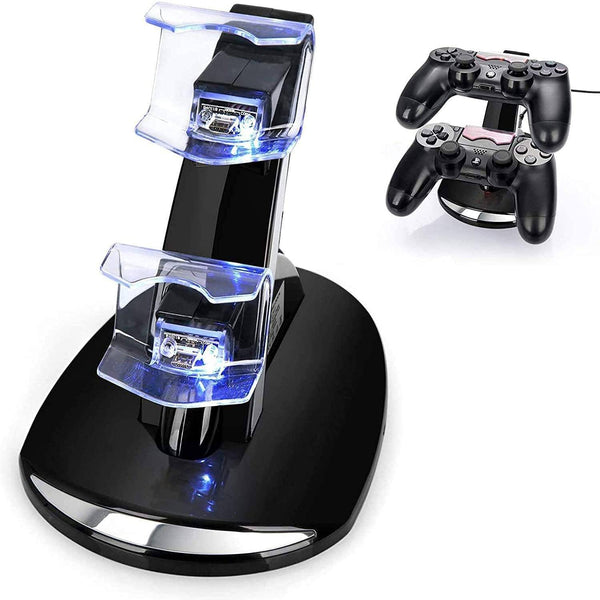 Dual USB Fast Charging Station and LED Indicator for Sony PS4 Controller Video Games & Consoles - DailySale