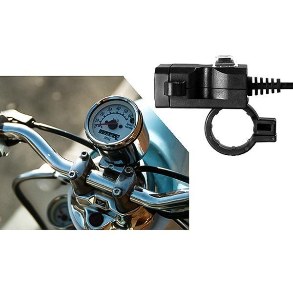 Dual USB Port 9-24V Waterproof Motorbike Motorcycle Handlebar Charger Adapter Automotive - DailySale