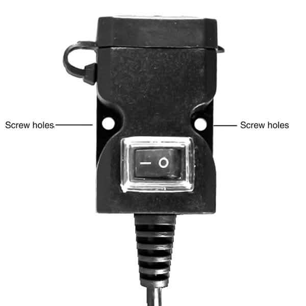 Dual USB Port 9-24V Waterproof Motorbike Motorcycle Handlebar Charger Adapter Automotive - DailySale
