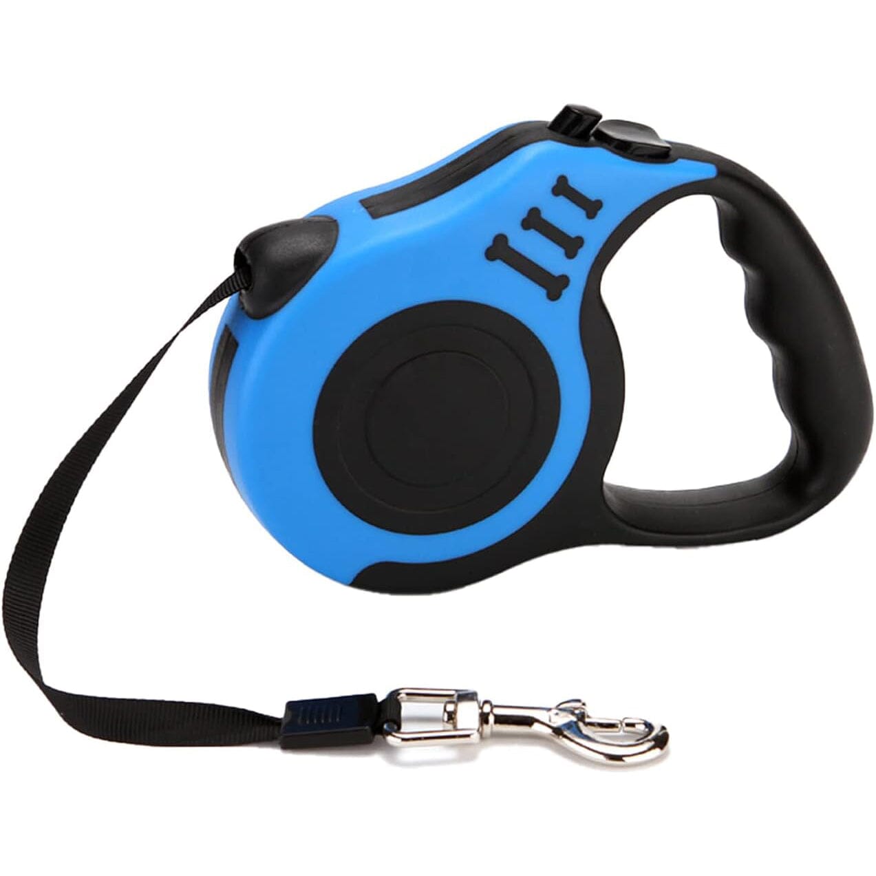 Durable Double Switch Retractable Pet Leash Pet Supplies Blue 3m - DailySale