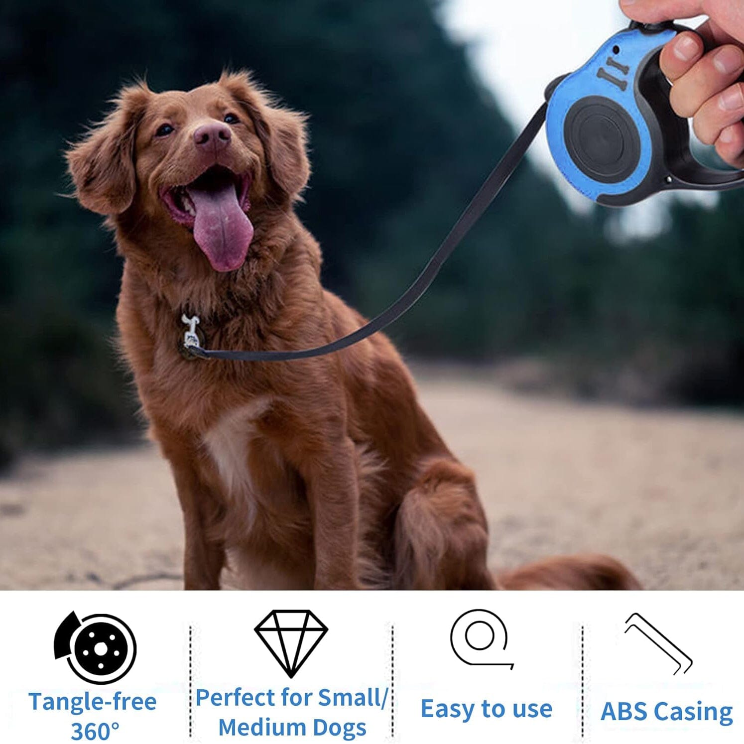 Durable Double Switch Retractable Pet Leash Pet Supplies - DailySale