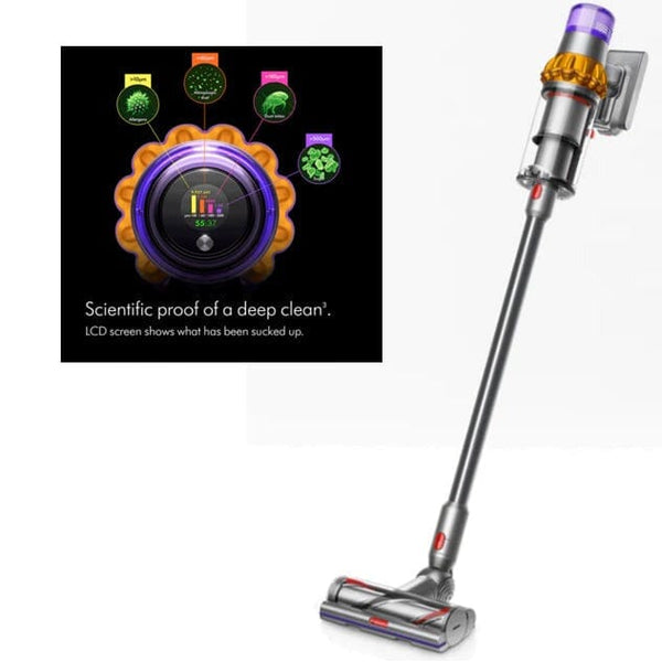 Dyson V15 Detect Cordless Stick Vacuum Cleaner (Refurbished) shown with LCD screen